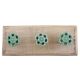 Sea Green Tiny Flower Ceramic Wooden Hooks Online